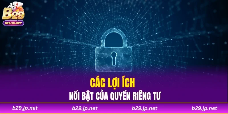 Các lợi ích nổi bật của quyền riêng tư